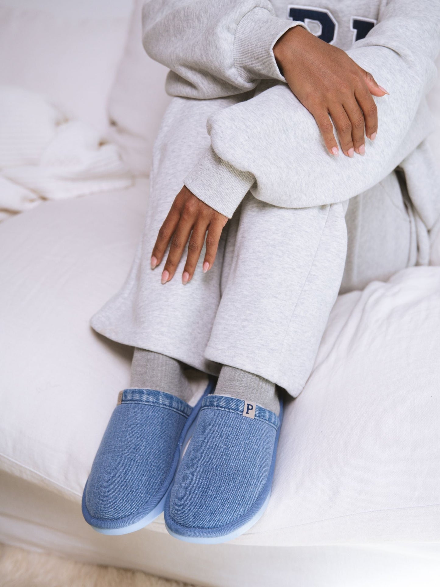 Parke & Brunch Essential Denim Slipper