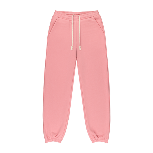 Drawstring Unisex Sweatpants - Blush