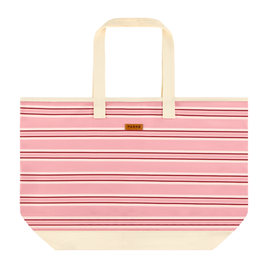 Valentine's Striped Oversized Tote